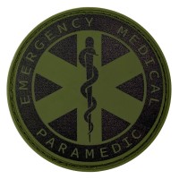Мілітарка™ шеврон Paramedic emergency medical ПВХ олива