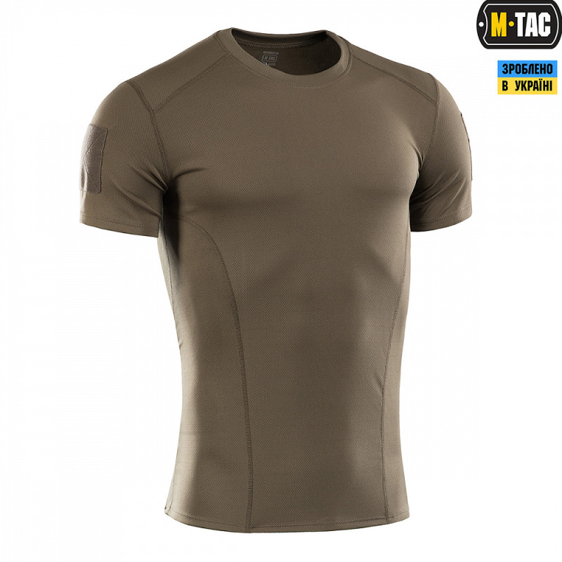 M-Tac футболка потовідвідна Athletic Velcro олива