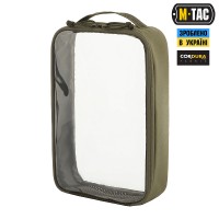 M-TAC ОРГАНАЙЗЕР УТИЛІТАРНИЙ ПРОЗОРИЙ ELITE LARGE (30Х19 СМ) RANGER GREEN
