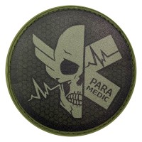 Мілітарка™ шеврон Paramedic HEX ПВХ чорний