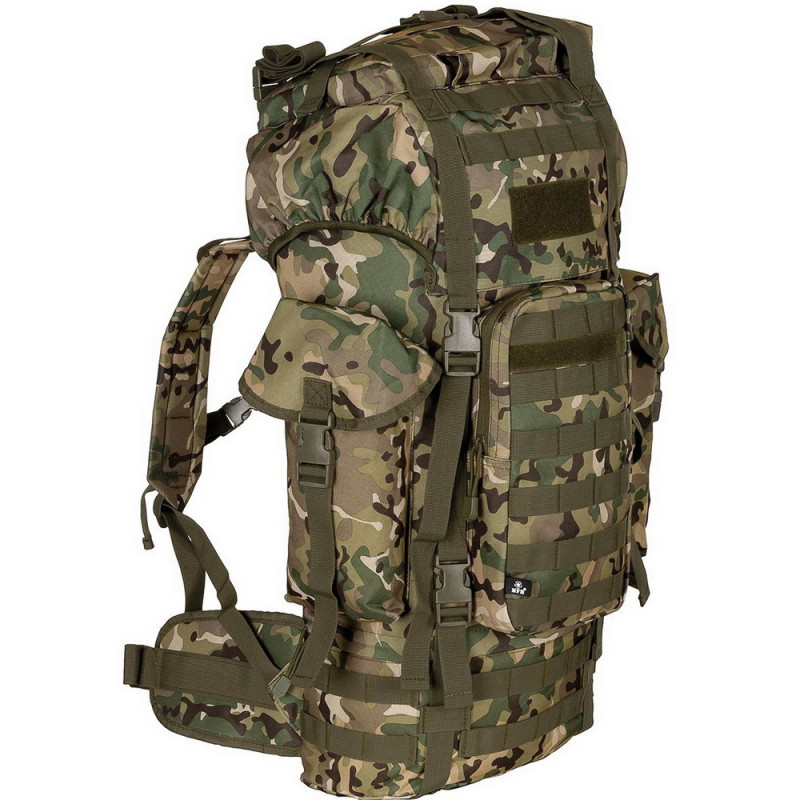 Рюкзак рейдовий MFH Combat Backpack з алюмінієвою вставкою 65 л Multicam
