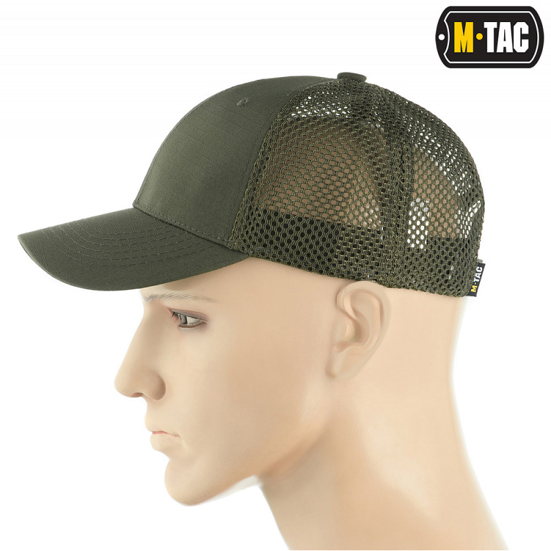 M-Tac бейсболка з сіткою Flex ріп-стоп Army Olive